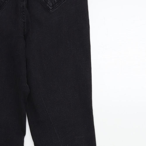 Evans Womens Black  Denim Skinny Jeans Size 14 L27 in