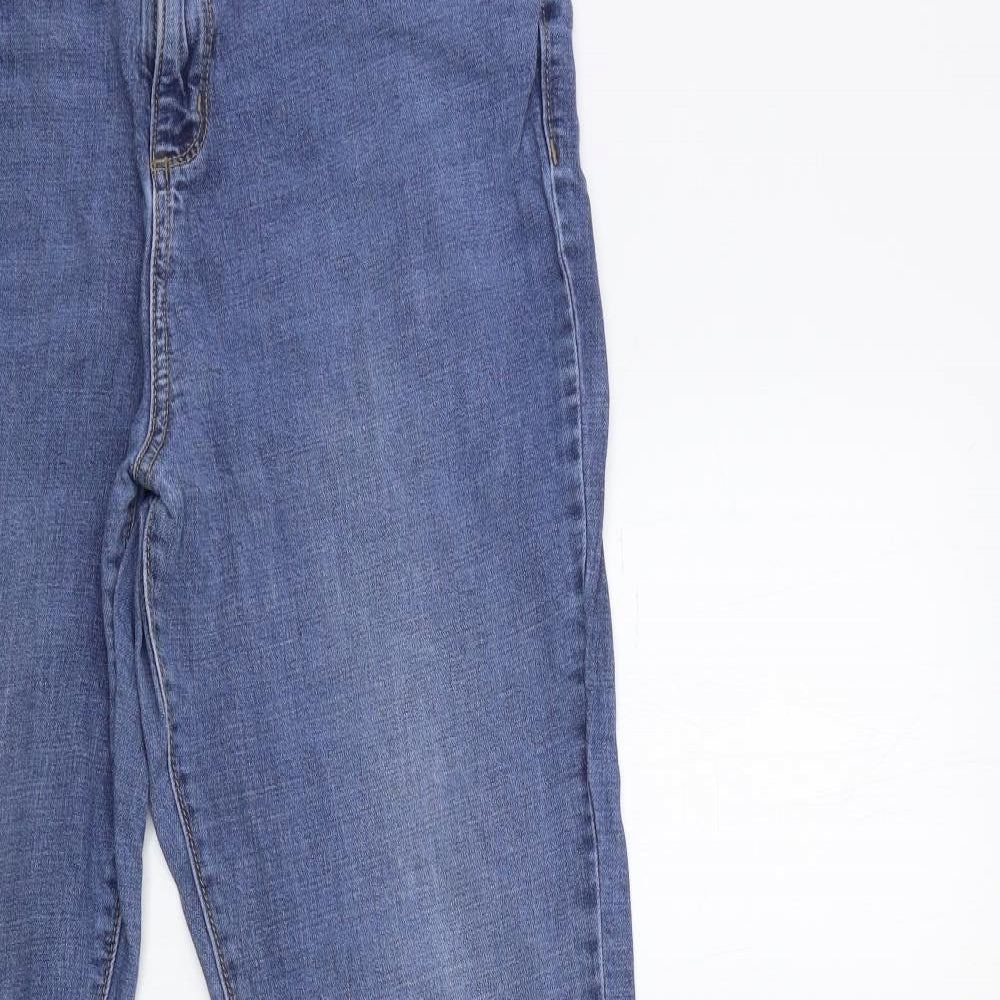 F&F Womens Blue  Denim Straight Jeans Size 14 L32 in