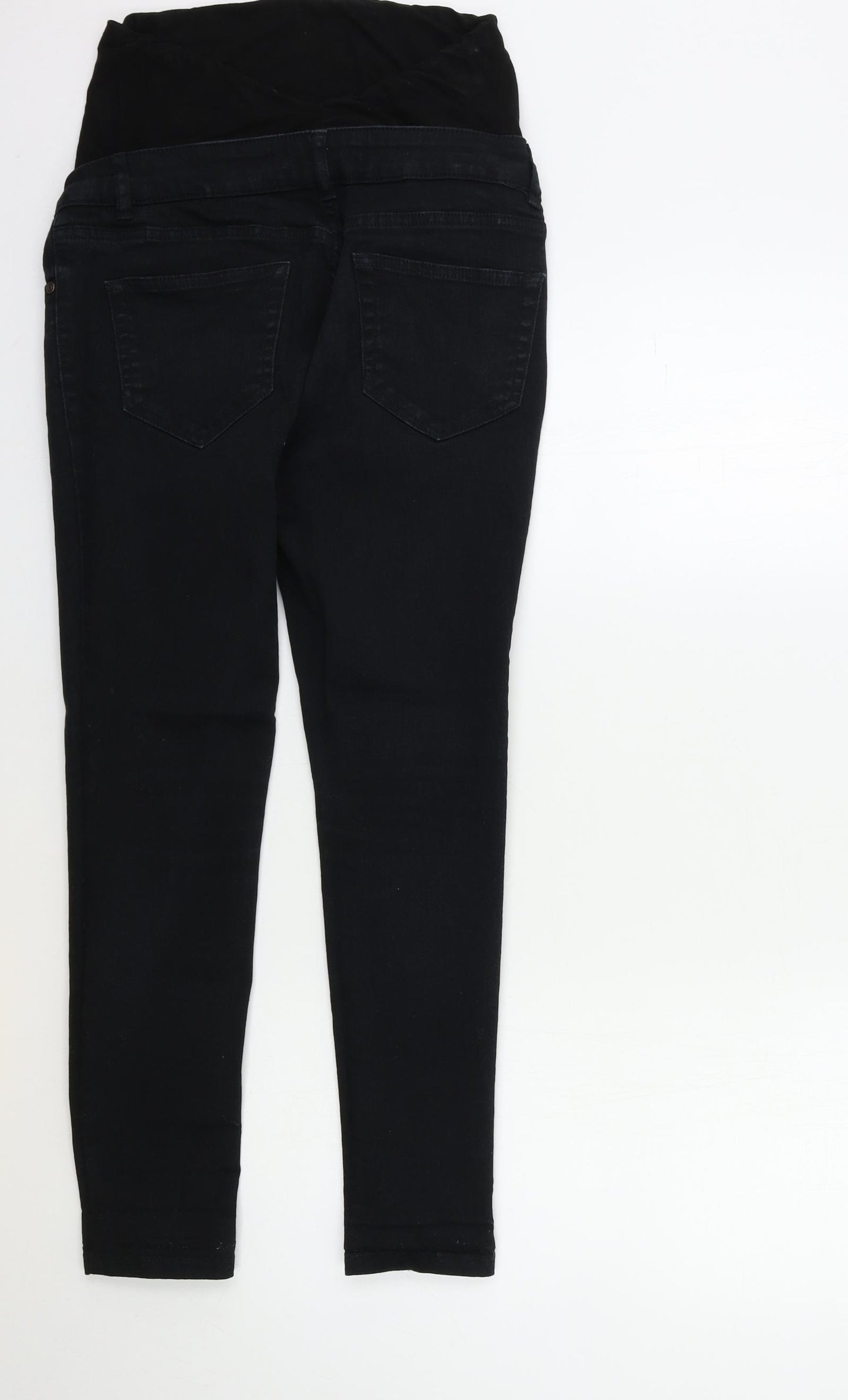 NEXT Womens Black  Denim Skinny Jeans Size 8 L26 in - maternity