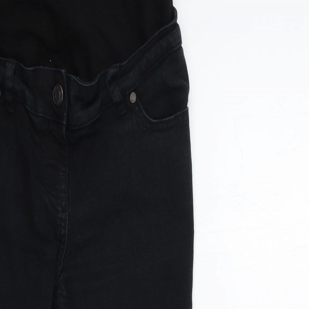 NEXT Womens Black  Denim Skinny Jeans Size 8 L26 in - maternity