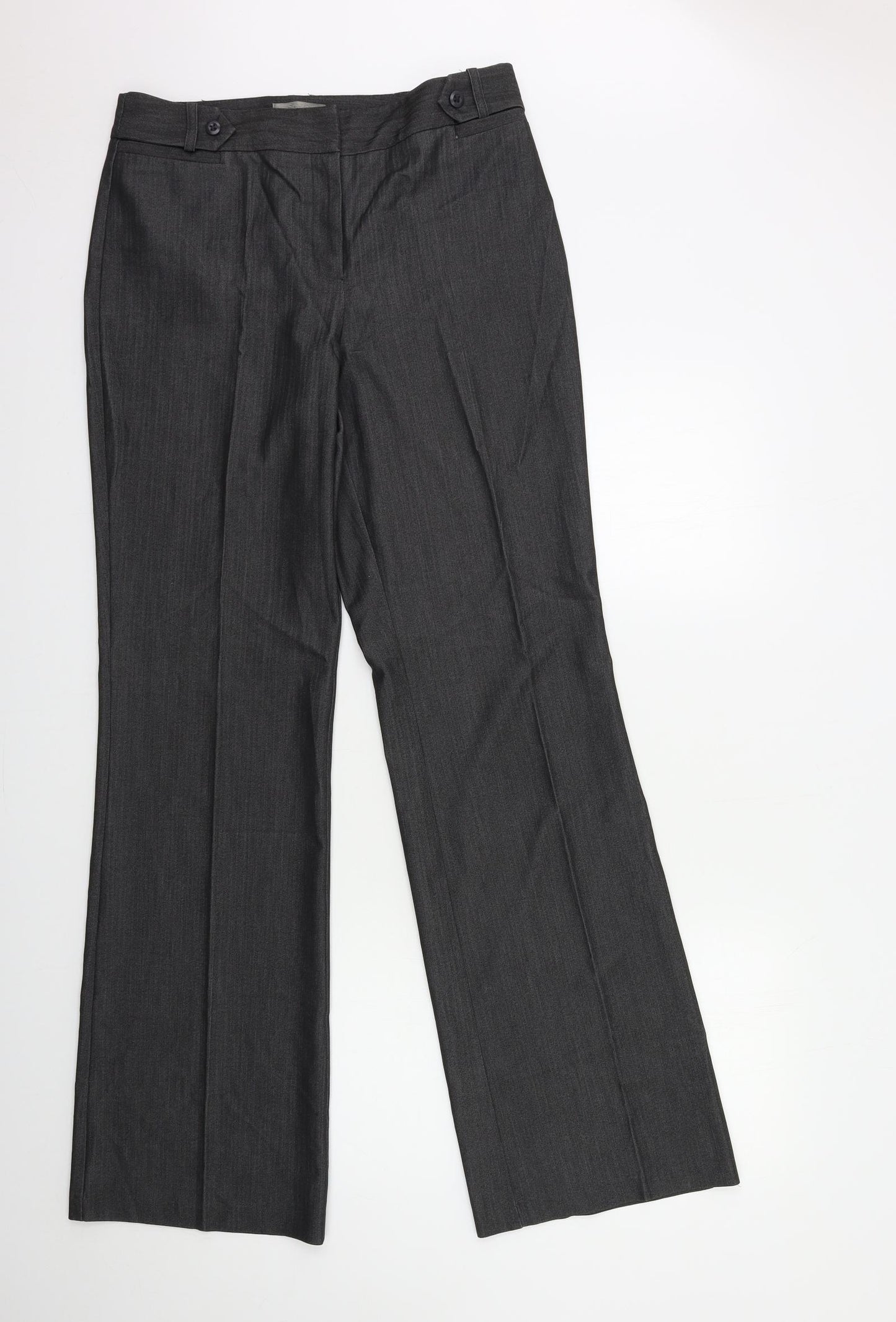 South Womens Grey   Trousers  Size 12 L34 in