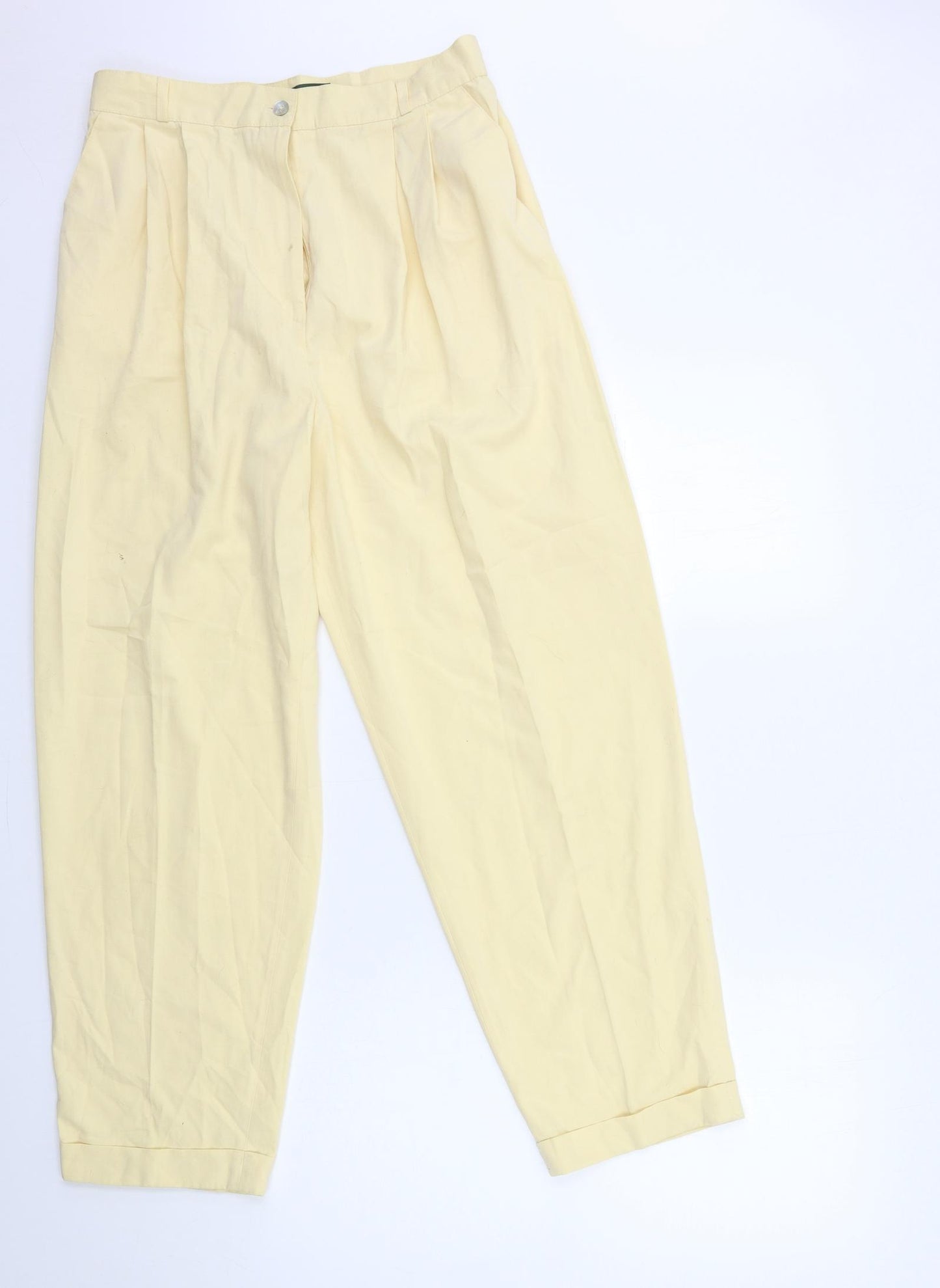 CHARLTON HALTON Womens Yellow   Trousers  Size 16 L26 in