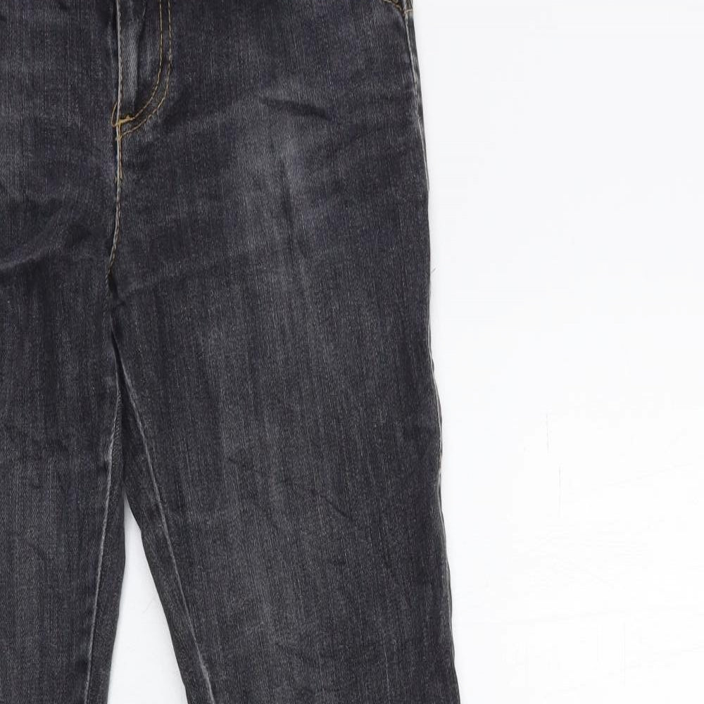 United Colors of Benetton Womens Grey  Denim Straight Jeans Size 30 in L30 in