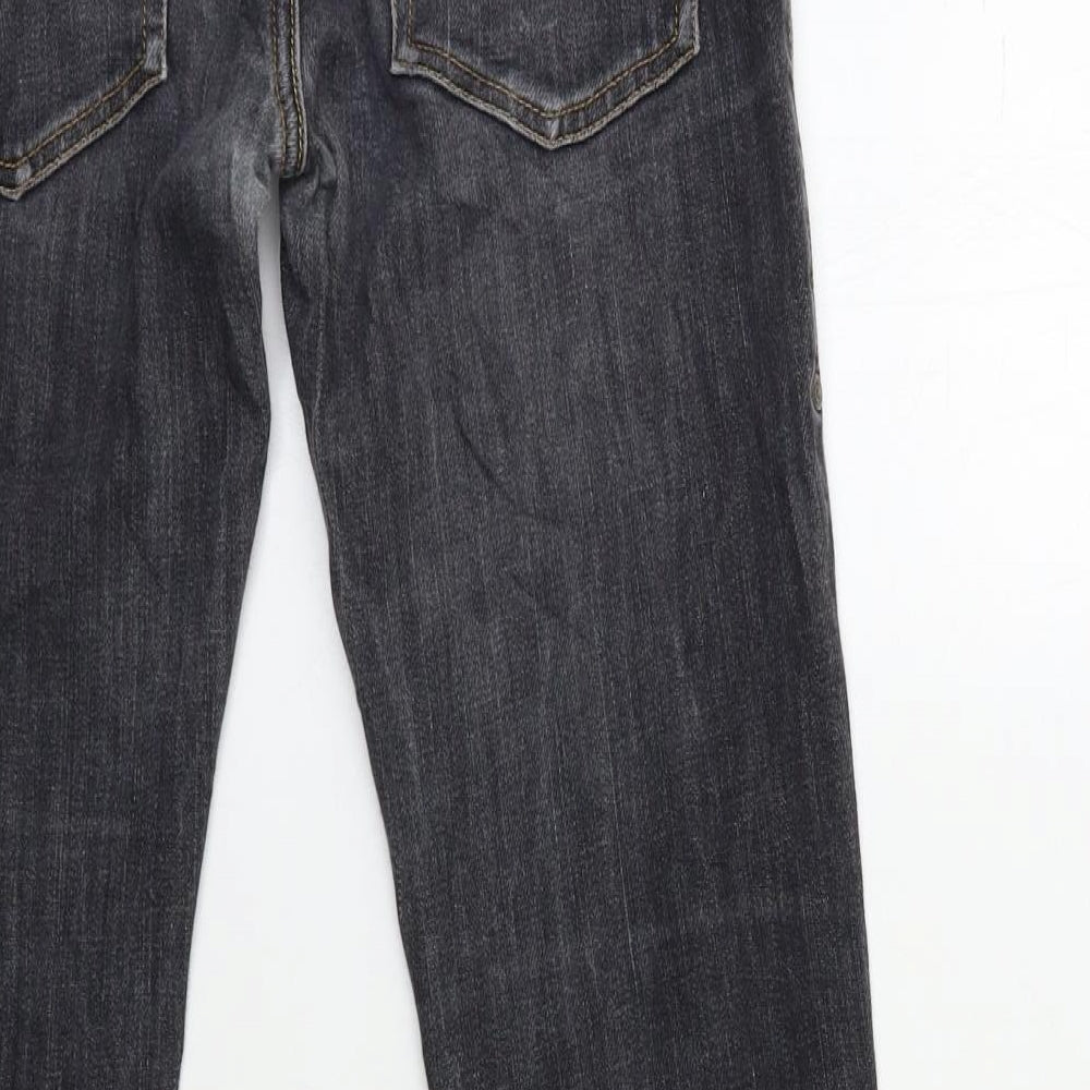 United Colors of Benetton Womens Grey  Denim Straight Jeans Size 30 in L30 in