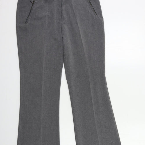 M&Co Womens Grey   Trousers  Size 12 L30 in