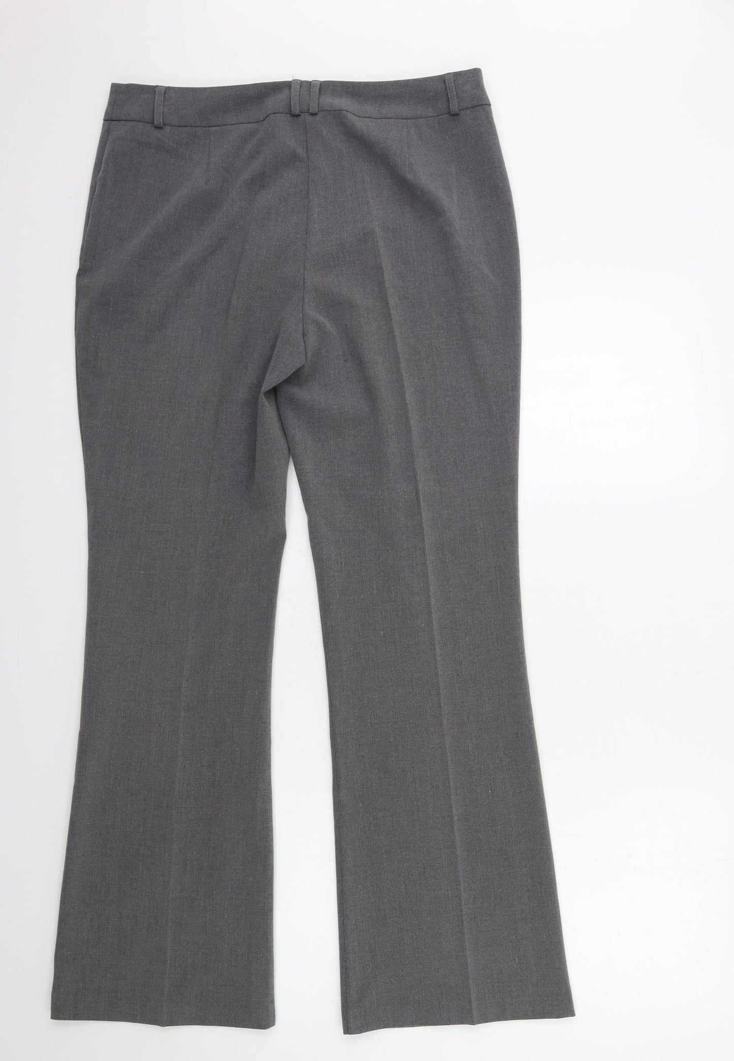 M&Co Womens Grey   Trousers  Size 12 L30 in