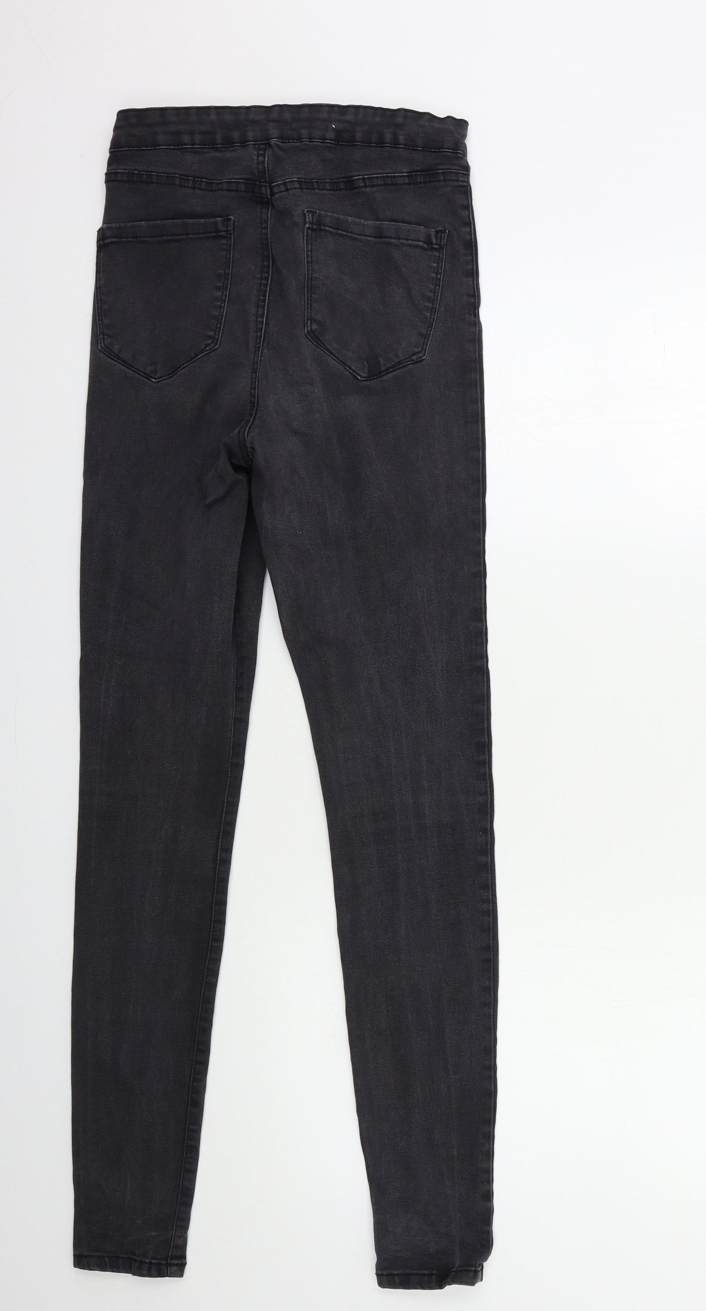 Denim & Co. Womens Grey  Denim Skinny Jeans Size 12 L30 in