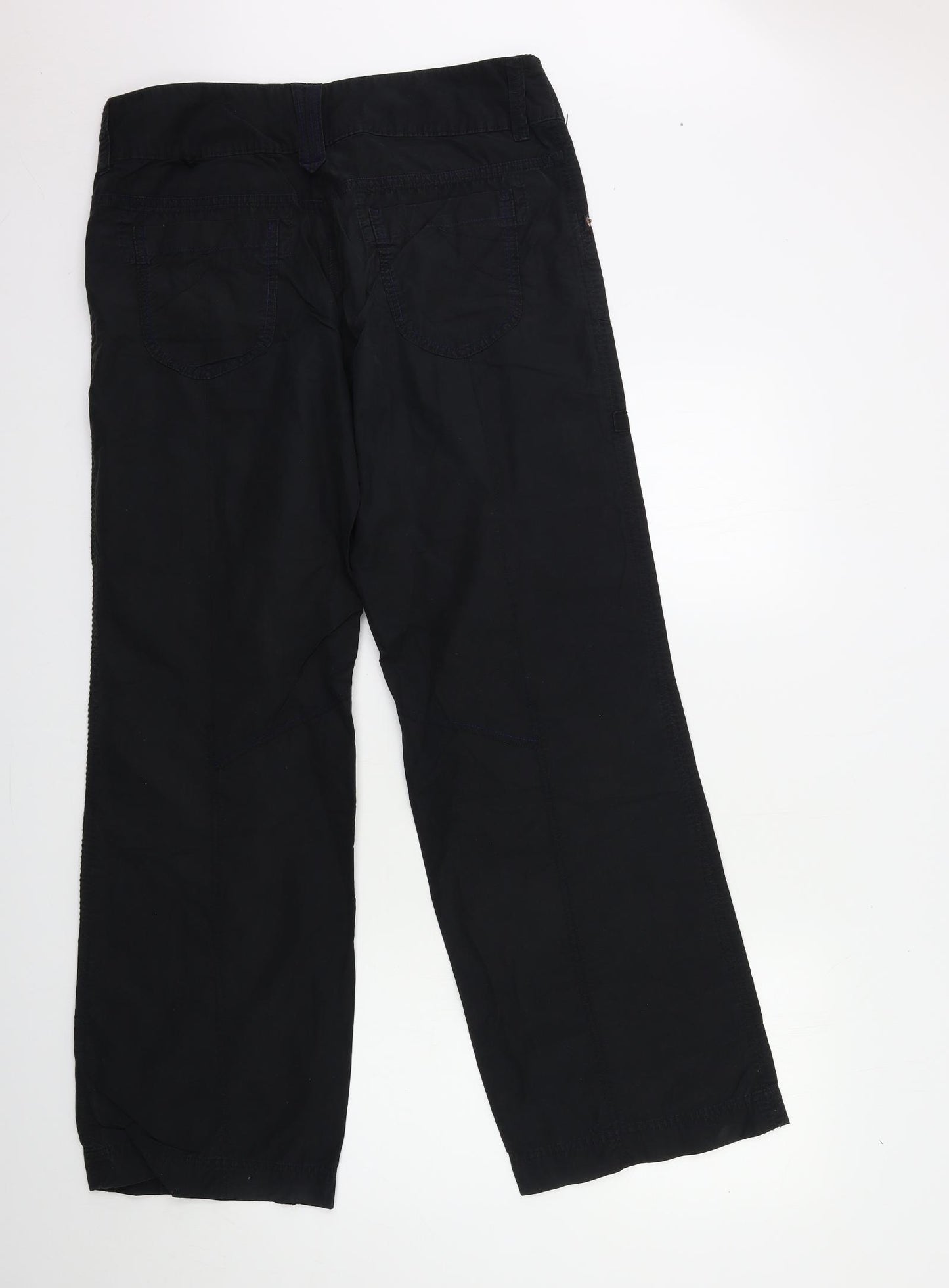 NEXT Womens Black   Cargo Trousers Size 14 L33 in
