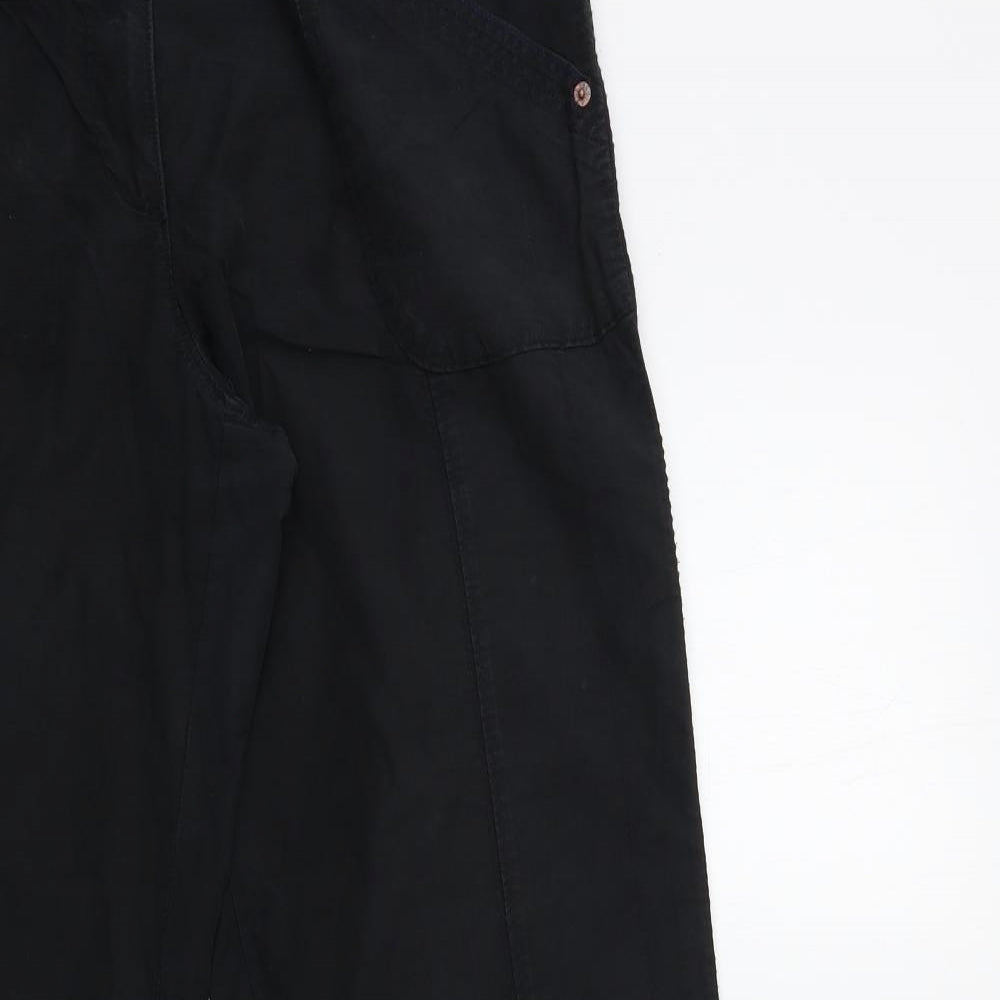NEXT Womens Black   Cargo Trousers Size 14 L33 in