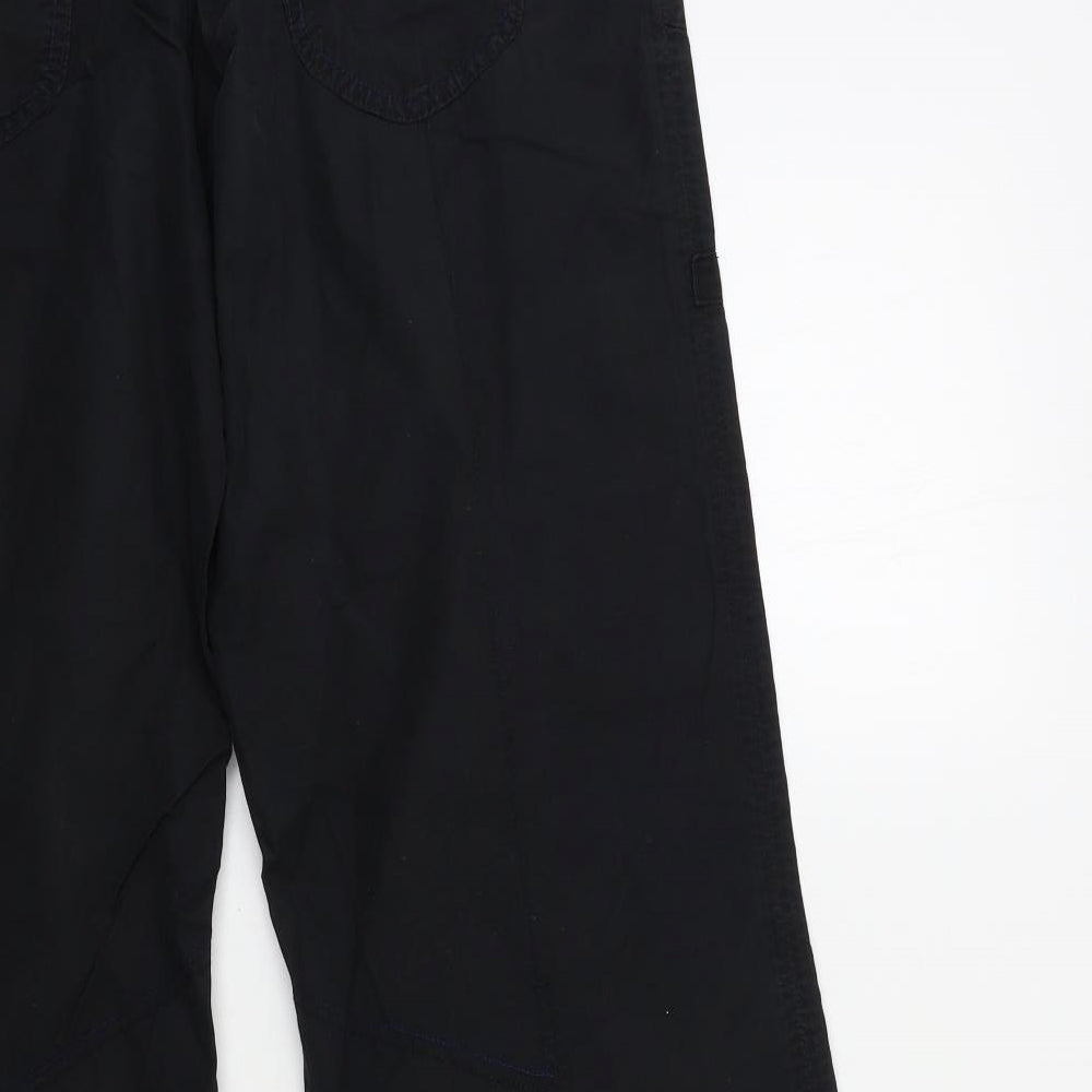 NEXT Womens Black   Cargo Trousers Size 14 L33 in