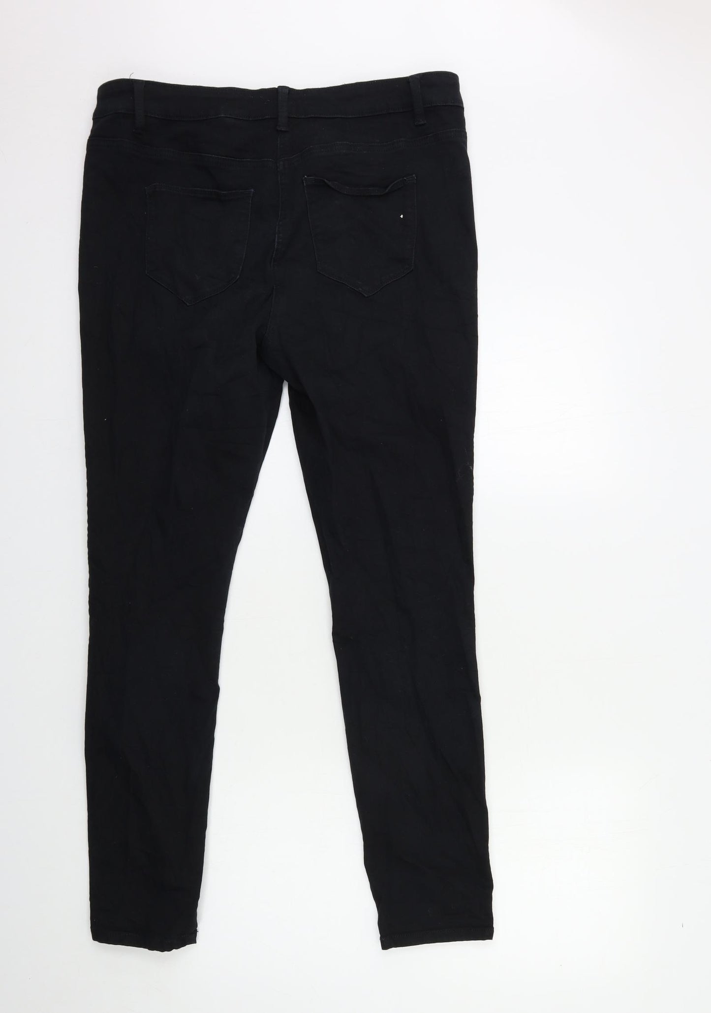 NEXT Womens Black  Denim Skinny Jeans Size 18 L30 in