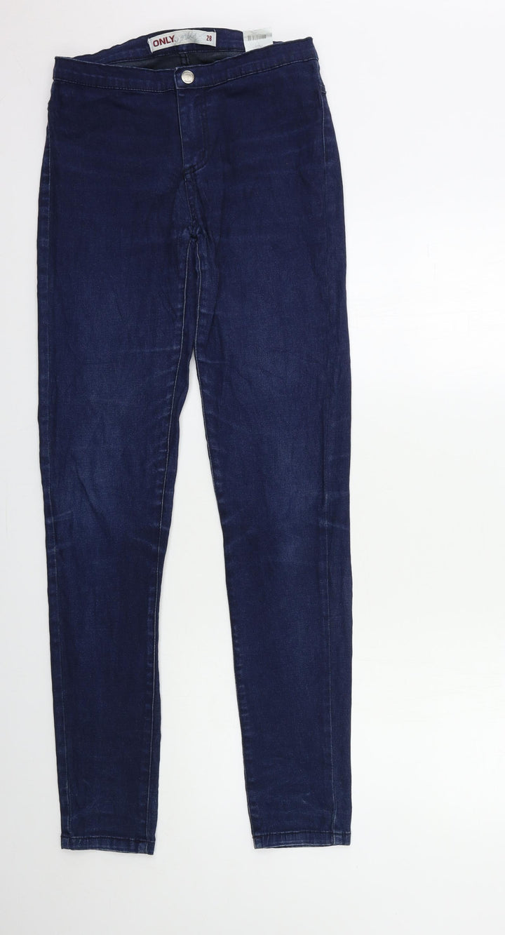 Only Womens Blue Denim Skinny Jeans Size 28 in L32 in