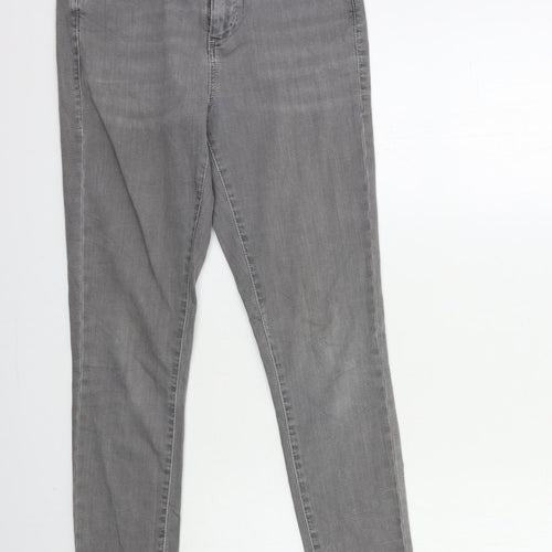 Topshop Womens Grey  Denim Skinny Jeans Size 28 in L32 in