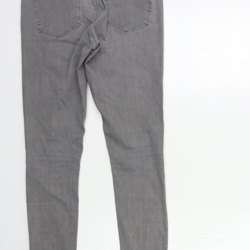 Topshop Womens Grey  Denim Skinny Jeans Size 28 in L32 in