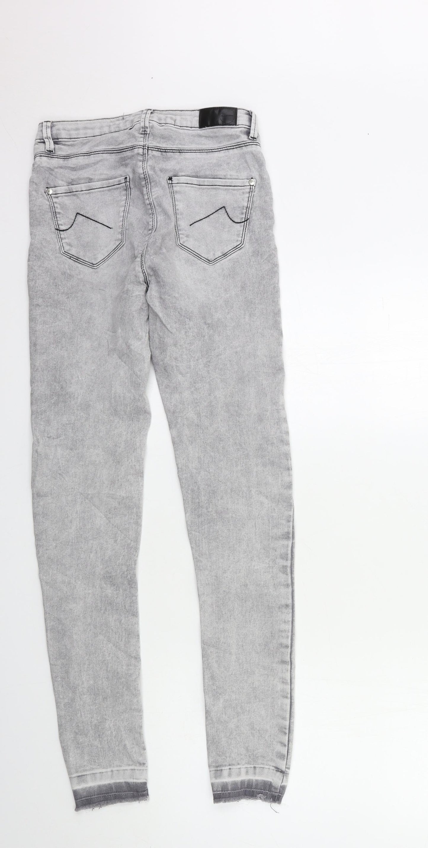 Preworn Womens Grey  Denim Skinny Jeans Size 26 in L29 in