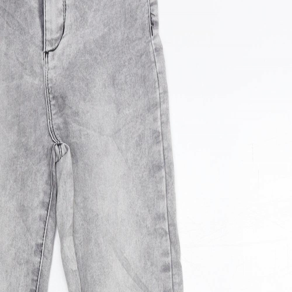 Preworn Womens Grey  Denim Skinny Jeans Size 26 in L29 in