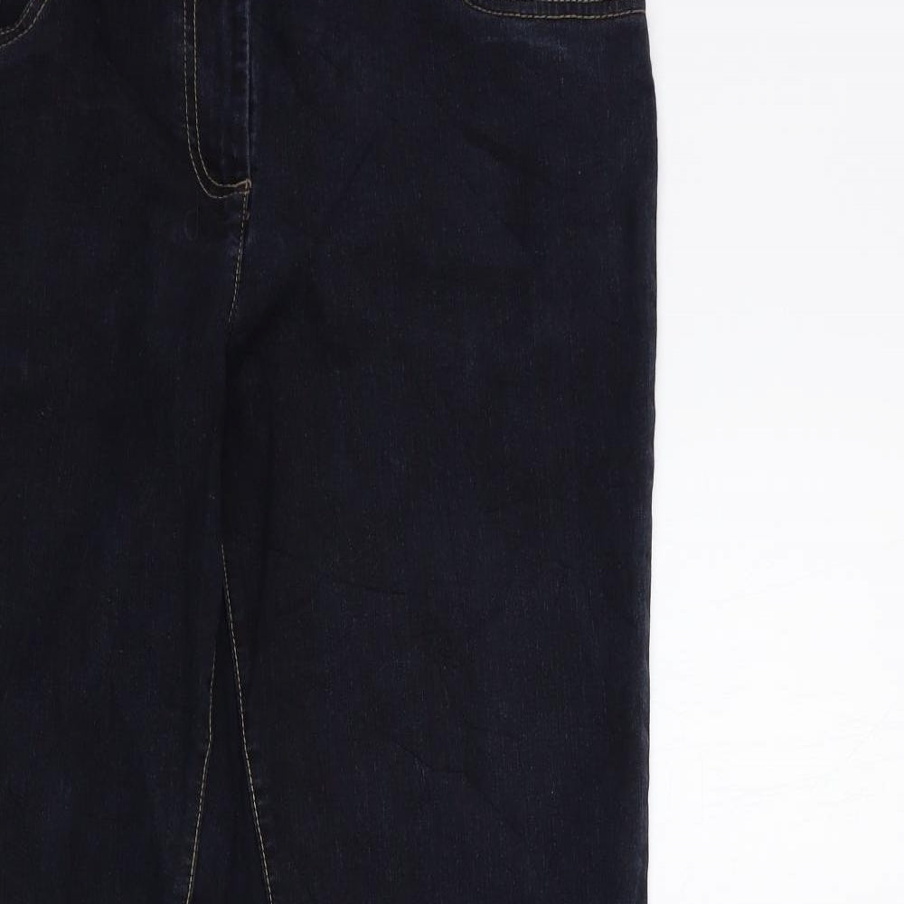 Debenhams Womens Blue  Denim Flared Jeans Size 16 L30 in