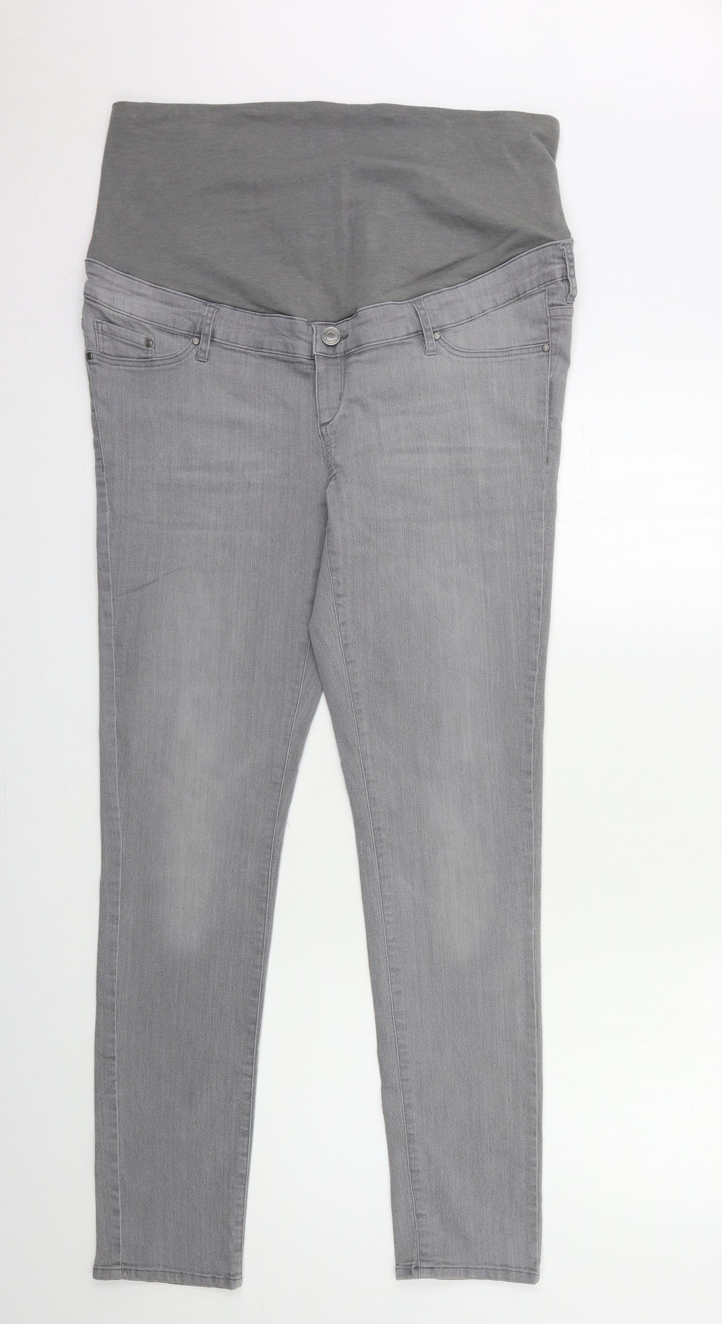 ESMARA Womens Grey  Denim Skinny Jeans Size 18 L31 in