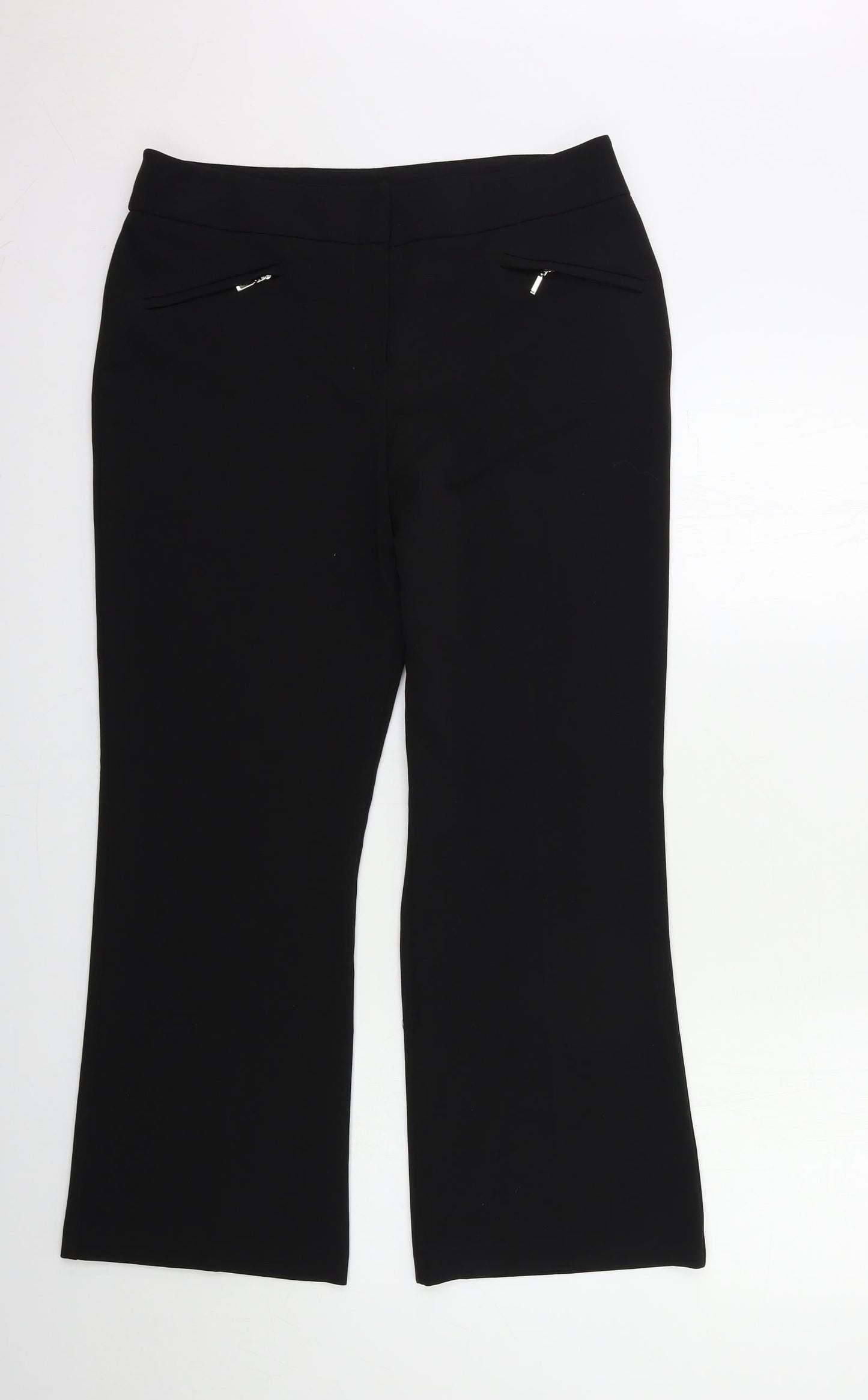 BHS Womens Black   Trousers  Size 14 L29 in
