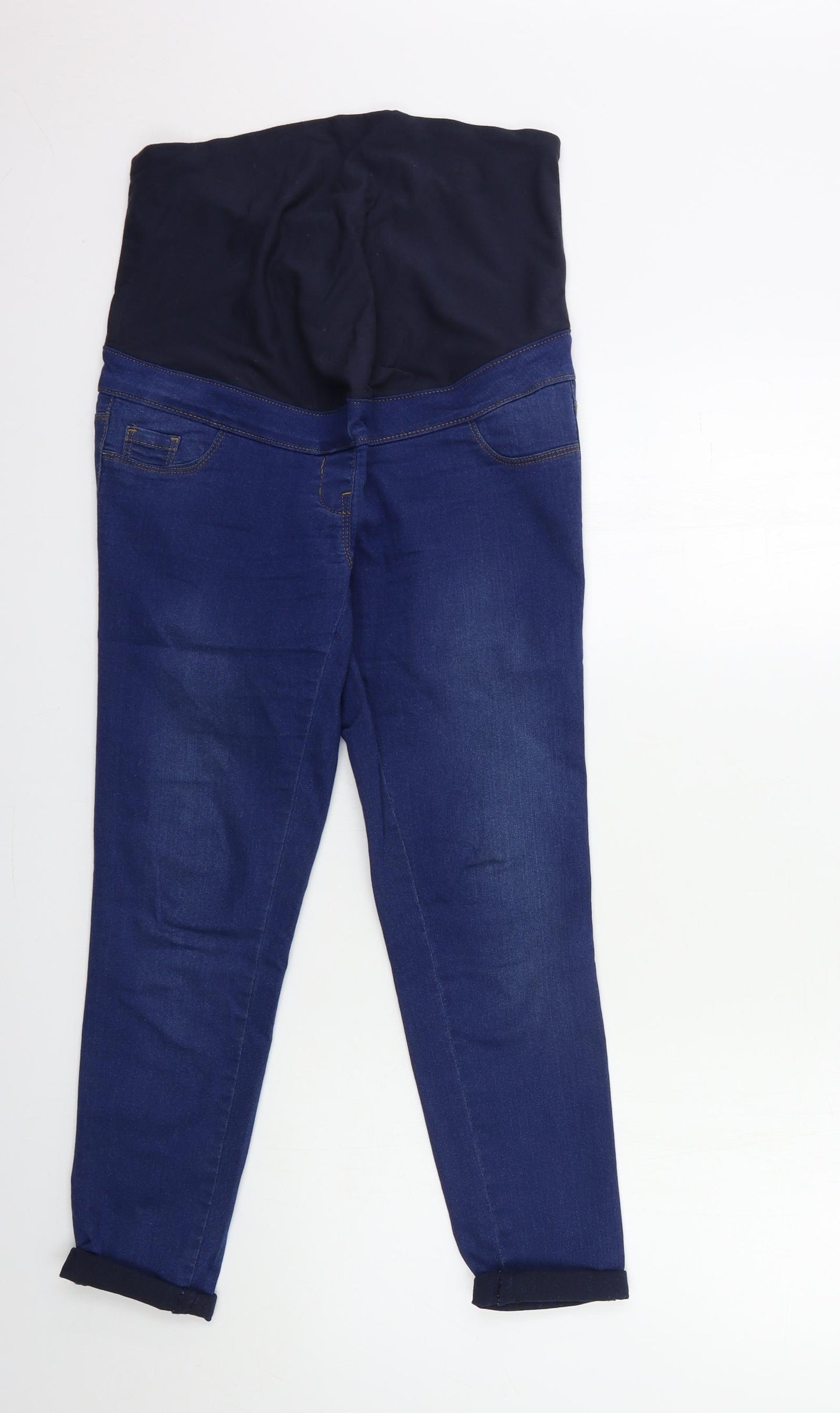 NEXT Womens Blue  Denim Skinny Jeans Size 8 L25 in - maternity