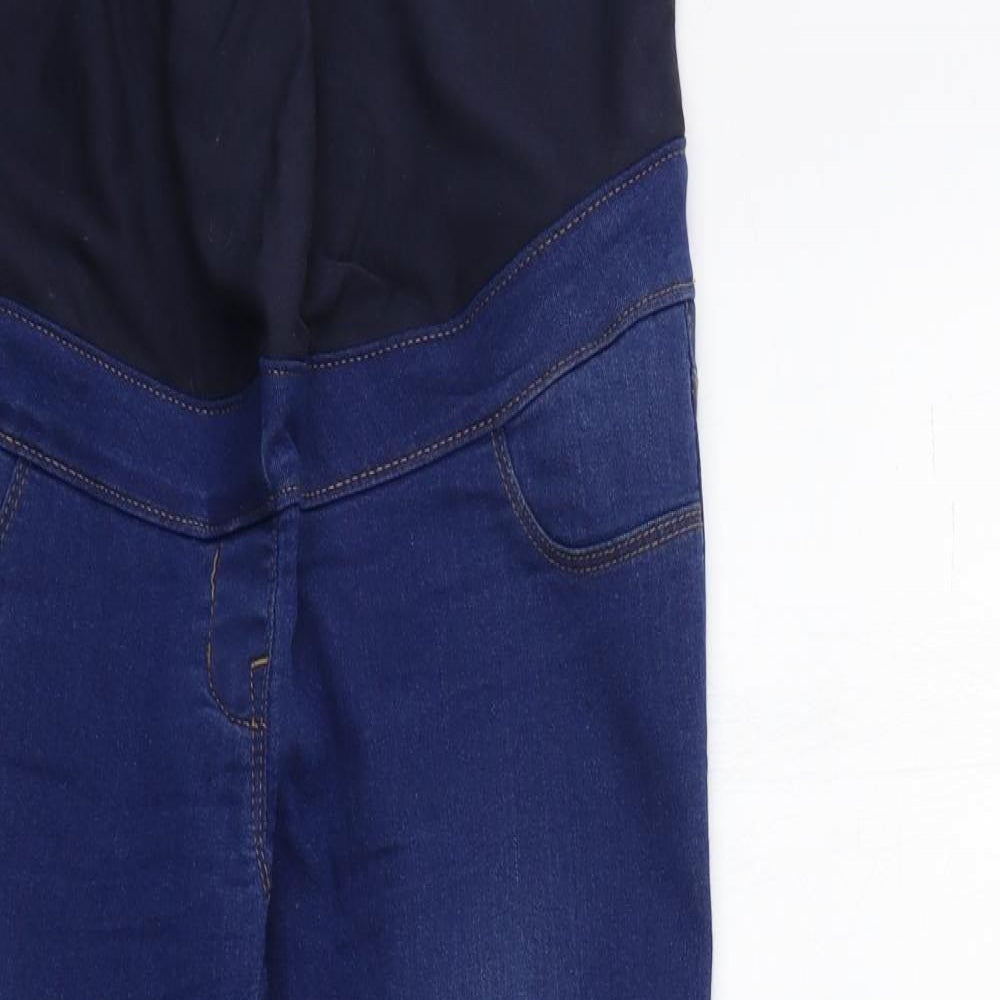 NEXT Womens Blue  Denim Skinny Jeans Size 8 L25 in - maternity