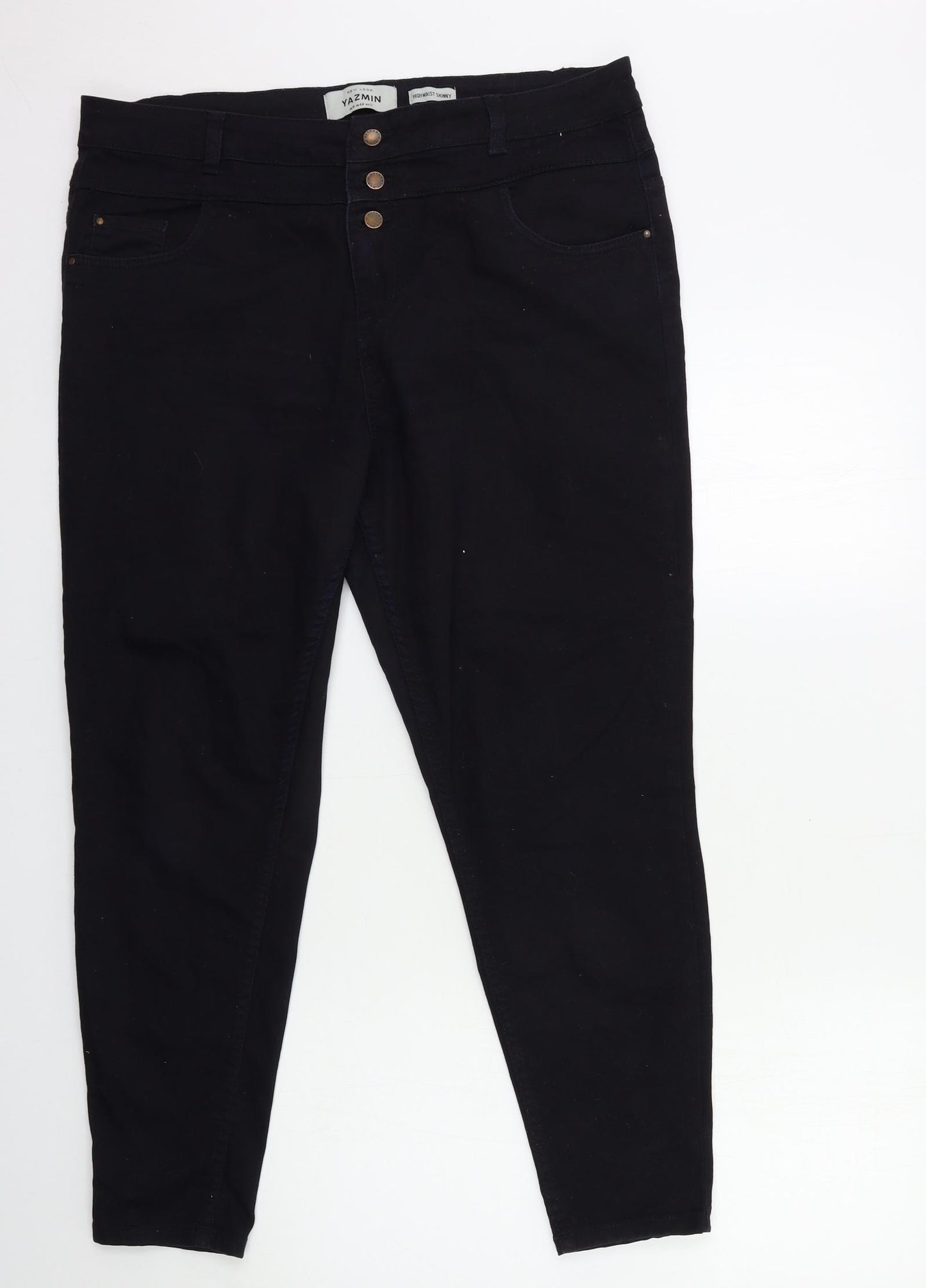New Look Womens Blue  Denim Skinny Jeans Size 16 L26 in