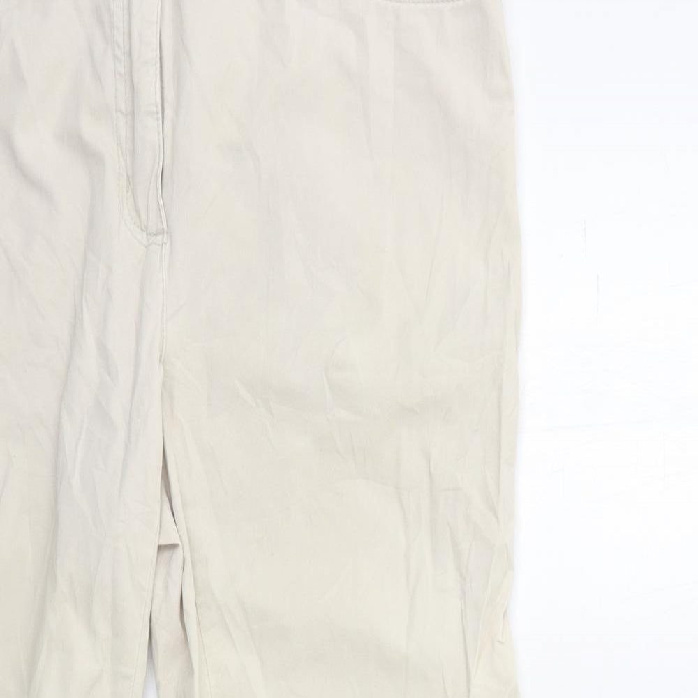 CARMELA Womens Beige   Trousers  Size 12 L29 in