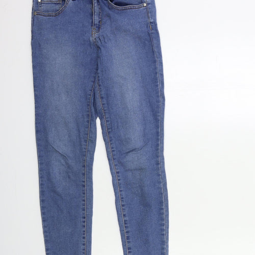 Denim & Co. Womens Blue  Denim Skinny Jeans Size 8 L28 in
