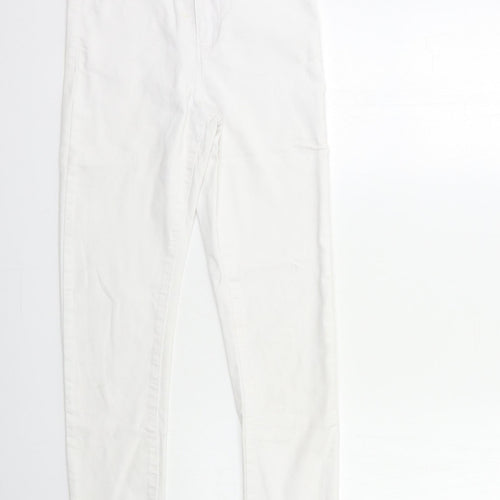 Denim & Co. Womens White  Denim Skinny Jeans Size 8 L29 in