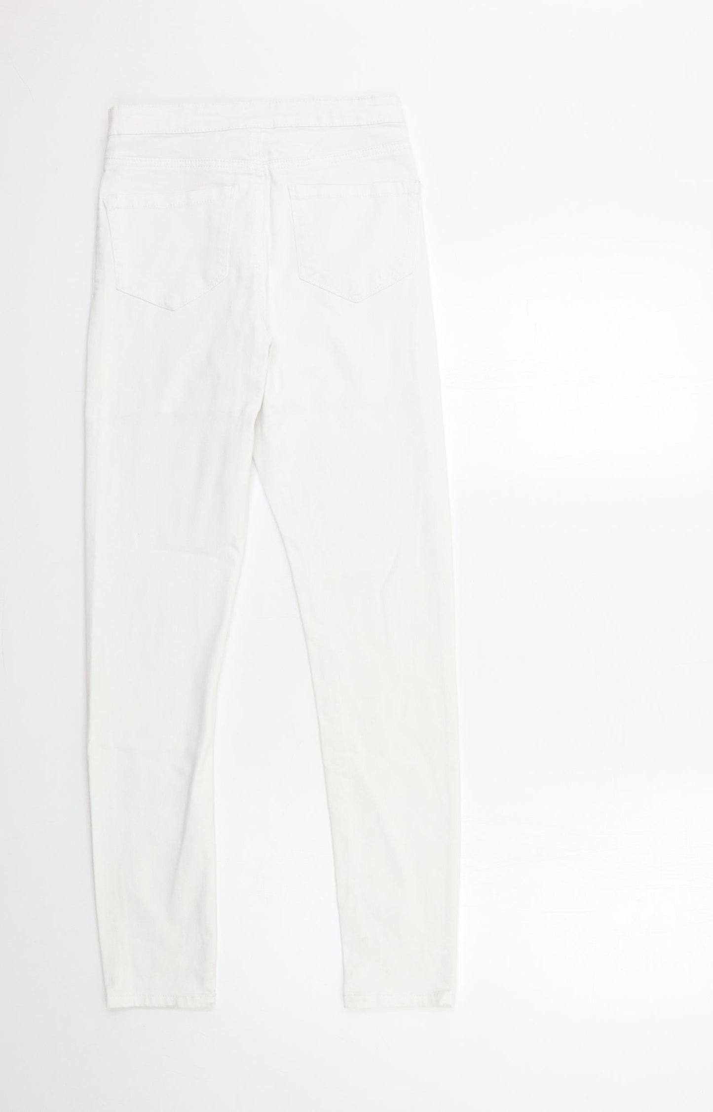 Denim & Co. Womens White  Denim Skinny Jeans Size 8 L29 in