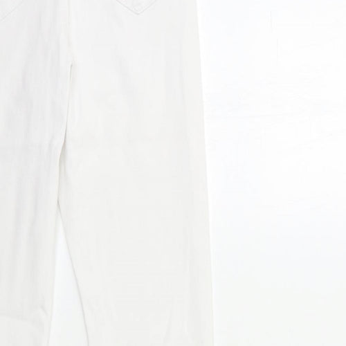 Denim & Co. Womens White  Denim Skinny Jeans Size 8 L29 in