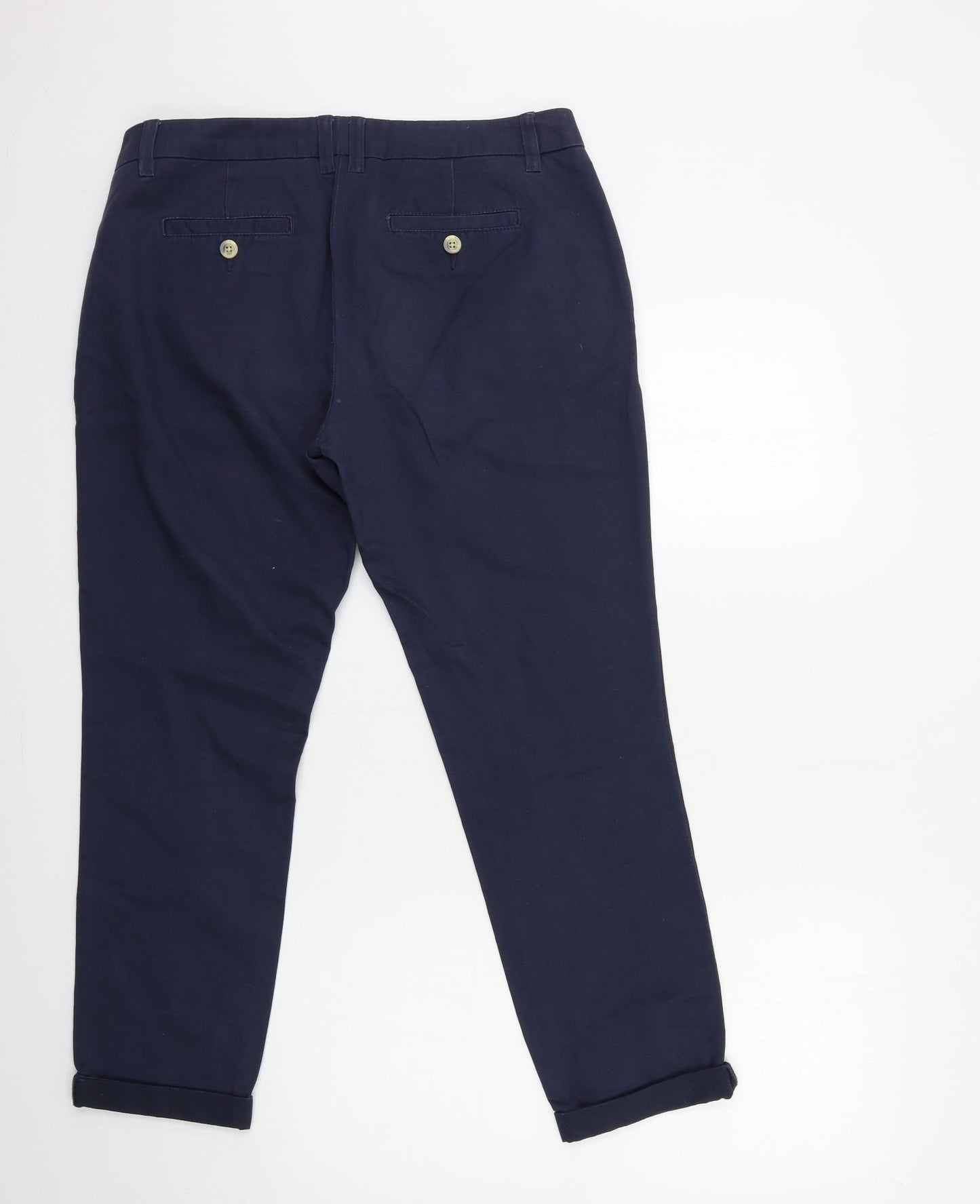 NEXT Womens Blue   Chino Trousers Size 12 L27 in