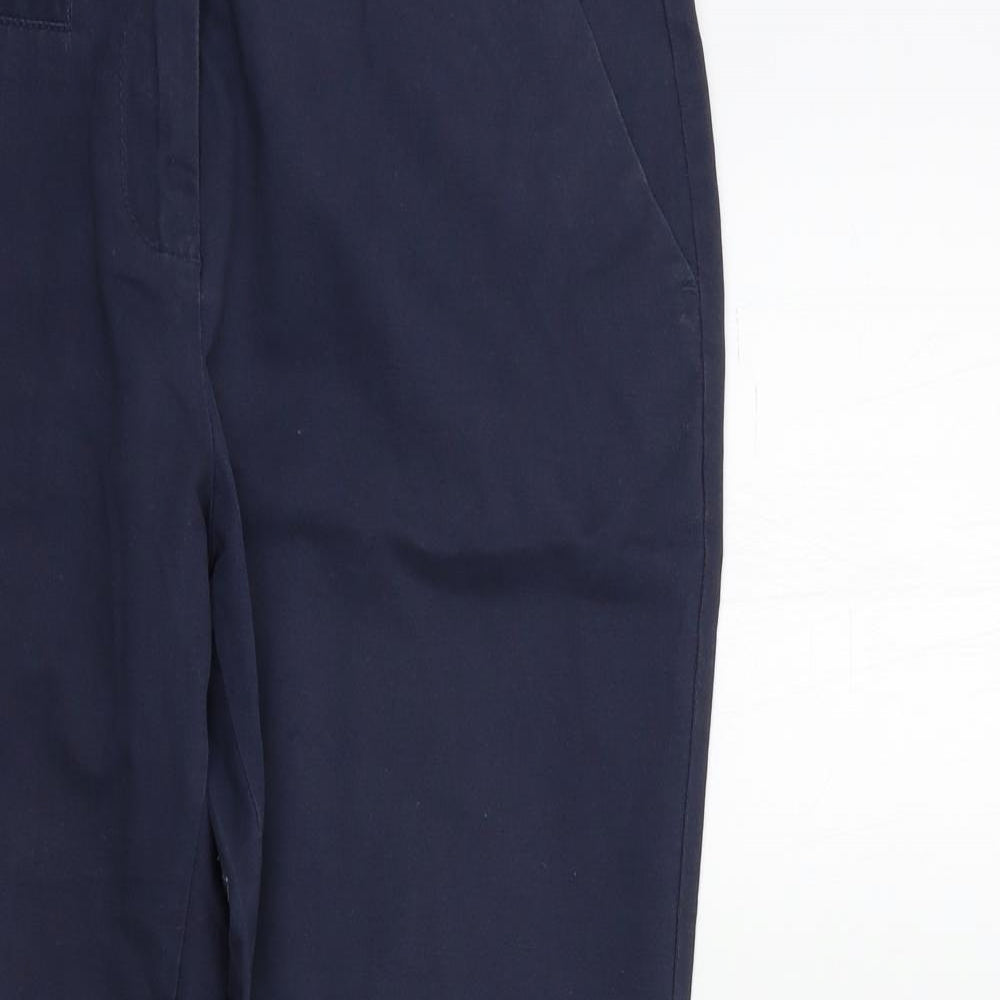 NEXT Womens Blue   Chino Trousers Size 12 L27 in