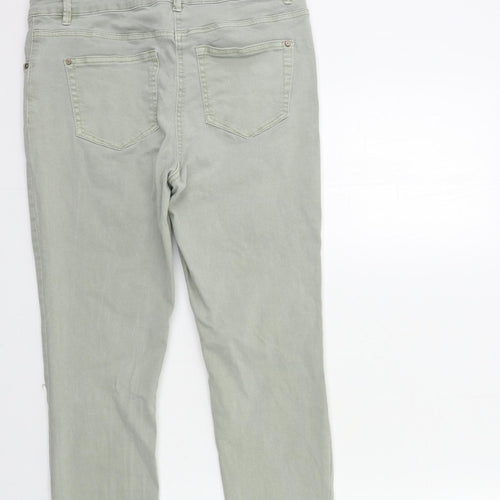 Matalan Womens Grey  Denim Skinny Jeans Size 12 L25 in