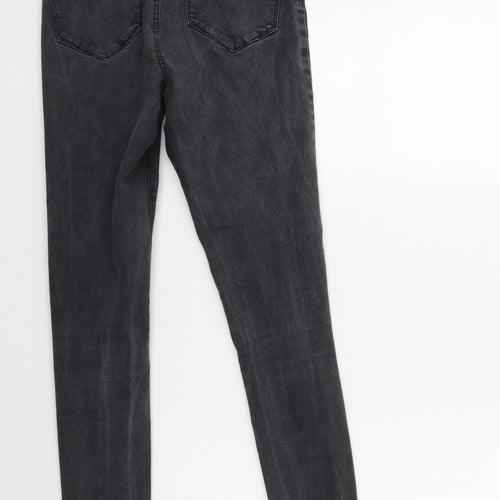 Denim & Co. Womens Grey  Denim Skinny Jeans Size 12 L28 in
