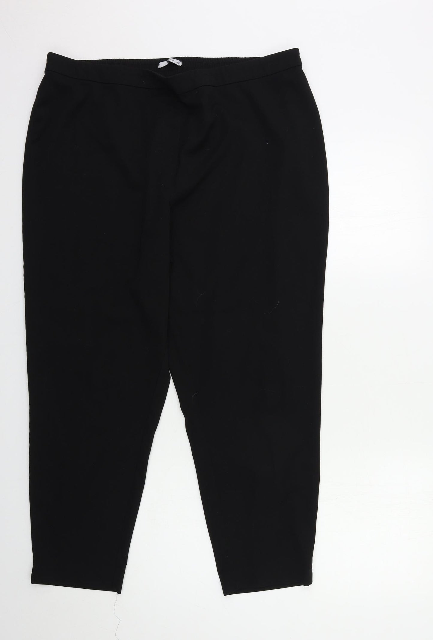 TU Womens Black   Trousers  Size 18 L25 in