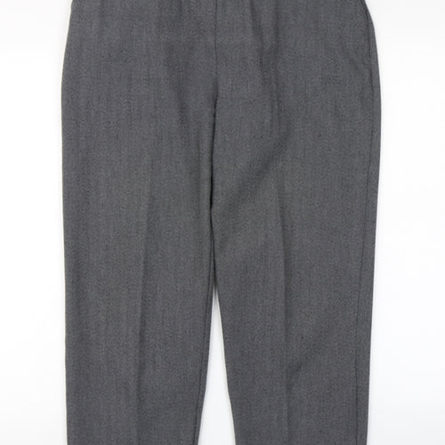 Emma Collection Womens Grey   Dress Pants Trousers Size 16 L24 in
