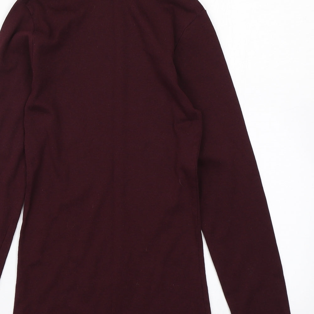 Peacocks Womens Purple   Basic T-Shirt Size 8