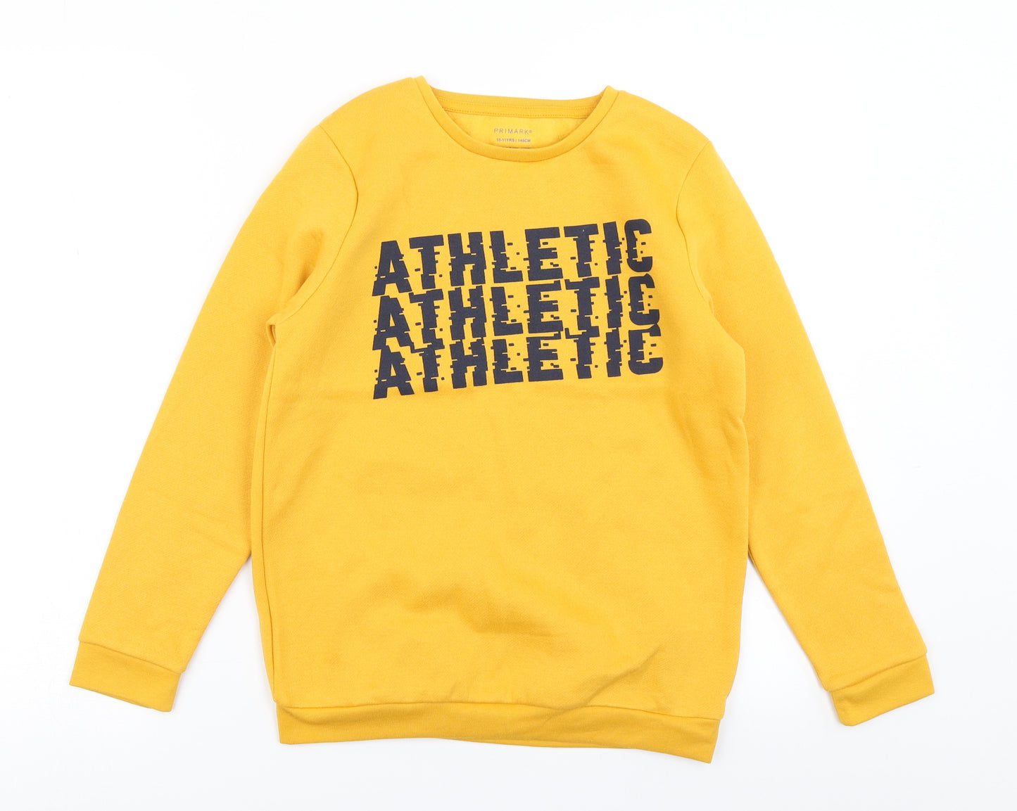 Primark Boys Yellow   Pullover Sweatshirt Size 10-11 Years