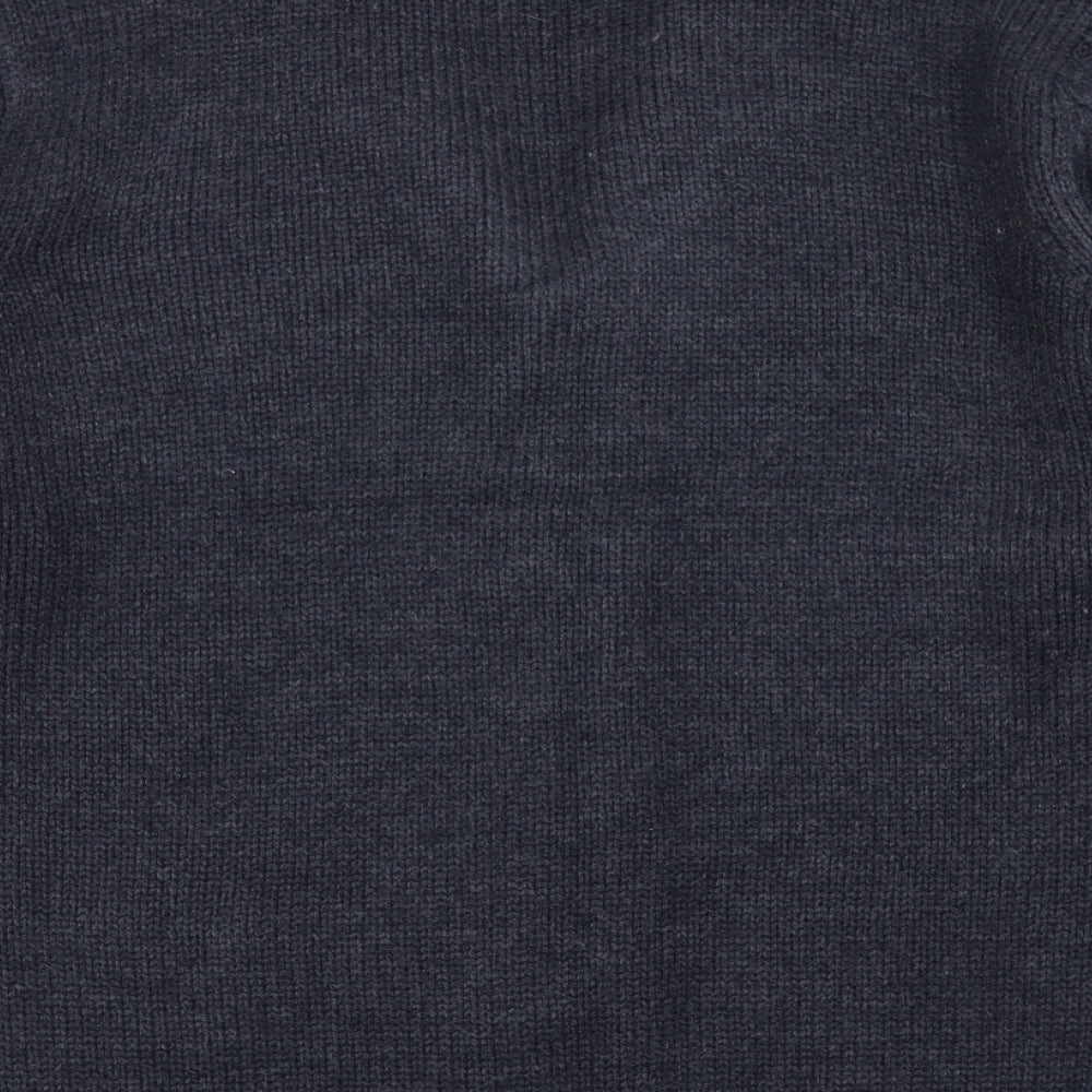 George Mens Blue  Knit Cardigan Jumper Size XL