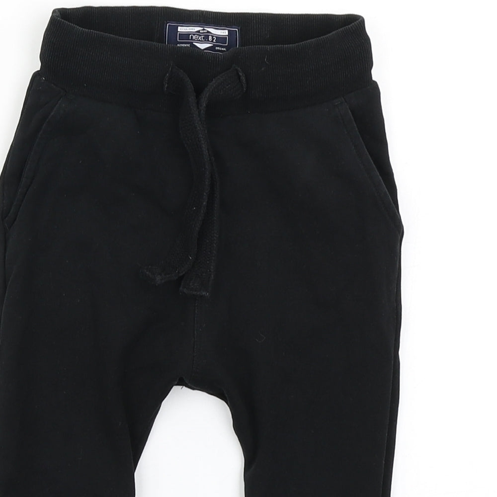 NEXT Boys Black   Jogger Trousers Size 18-24 Months