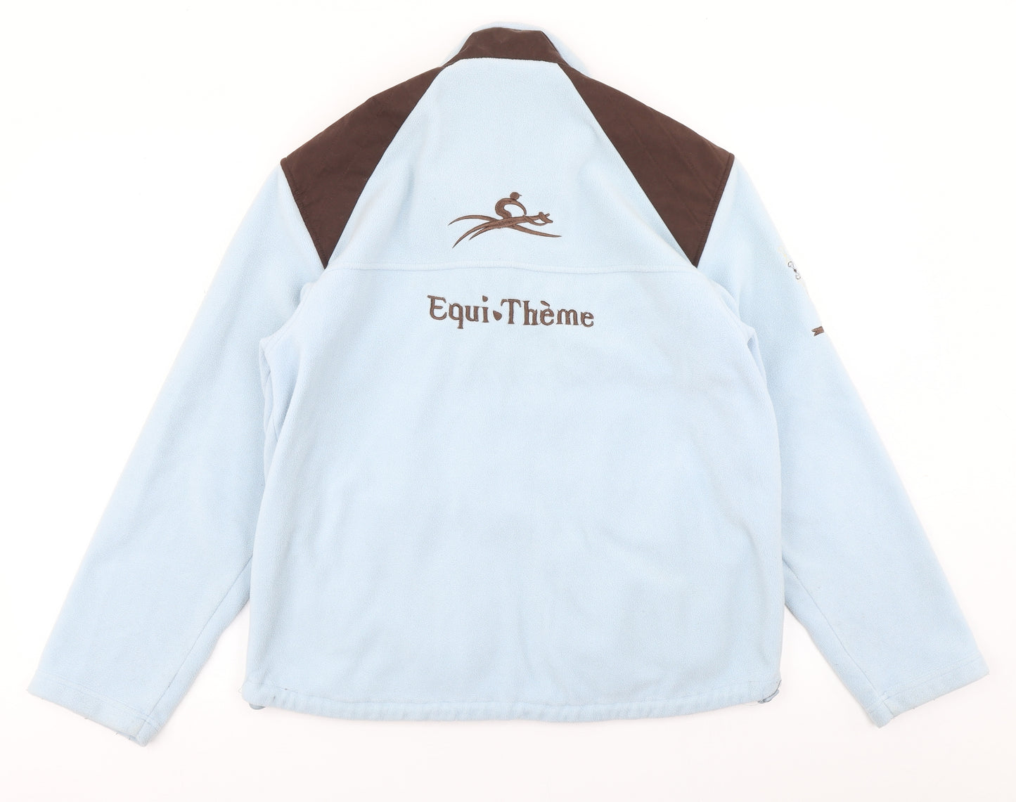 Equitheme Womens Blue  Fleece Full Zip Sweatshirt Size M