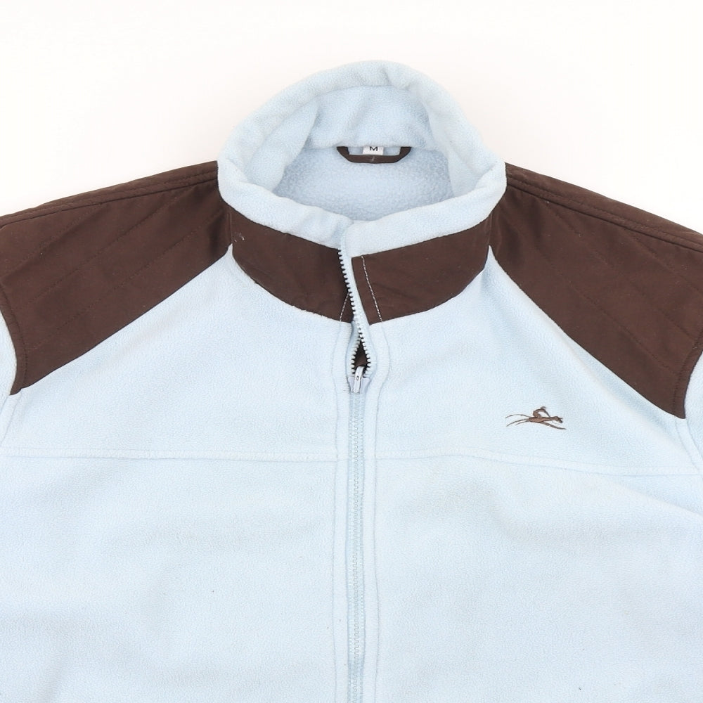 Equitheme Womens Blue  Fleece Full Zip Sweatshirt Size M