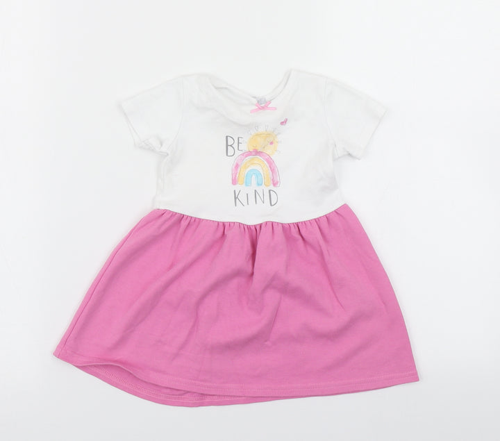 Studio Girls Pink Skater Dress Size 9-12 Months