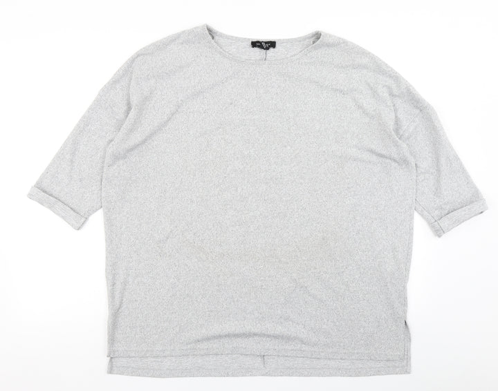 New Look Womens Grey Basic T-Shirt Size M