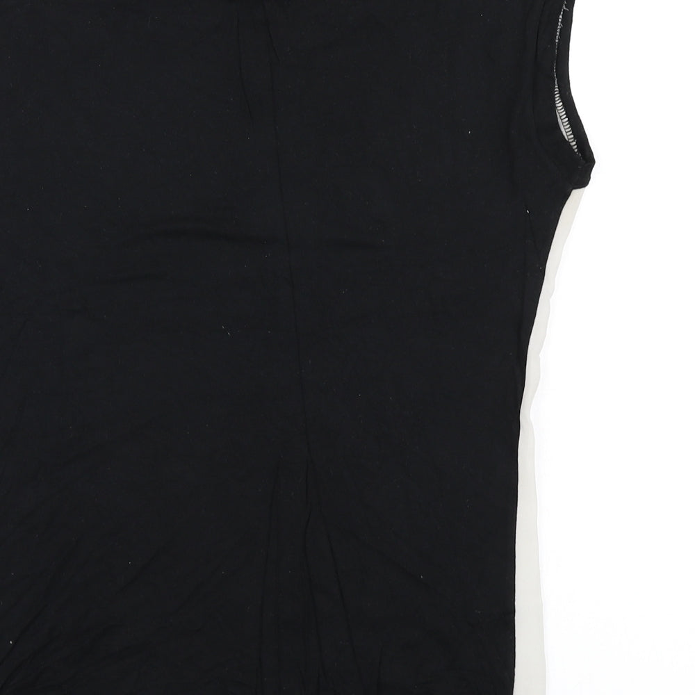 Lustre Womens Black   Basic Blouse Size 8