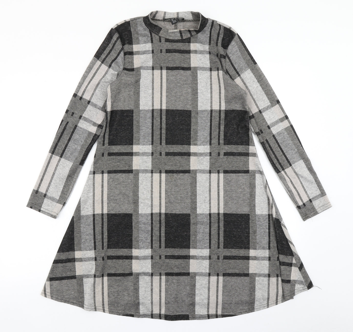 Atmosphere Womens Black Plaid  Fit & Flare  Size 8