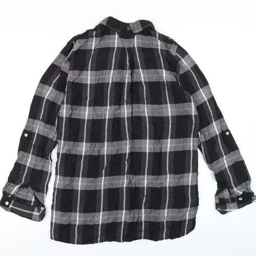 River Island Womens Black Check  Basic Blouse Size 6