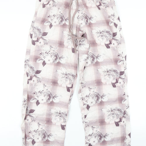 M&S Womens Pink Floral  Capri Pyjama Pants Size 6  - 26 in Waist