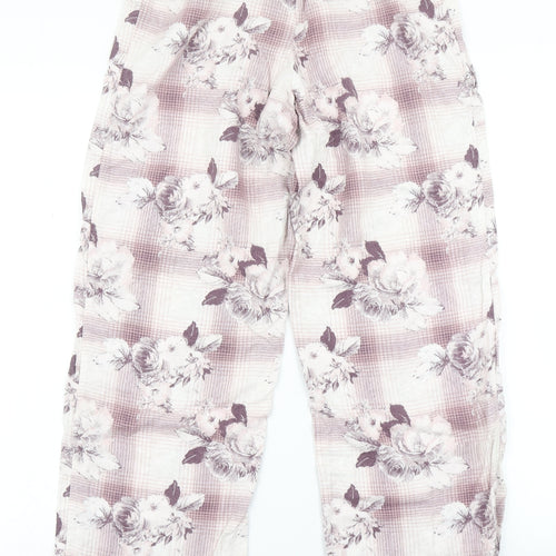 M&S Womens Pink Floral  Capri Pyjama Pants Size 6  - 26 in Waist